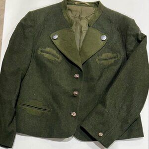 Vintage Hunter Green Trachten Jacket